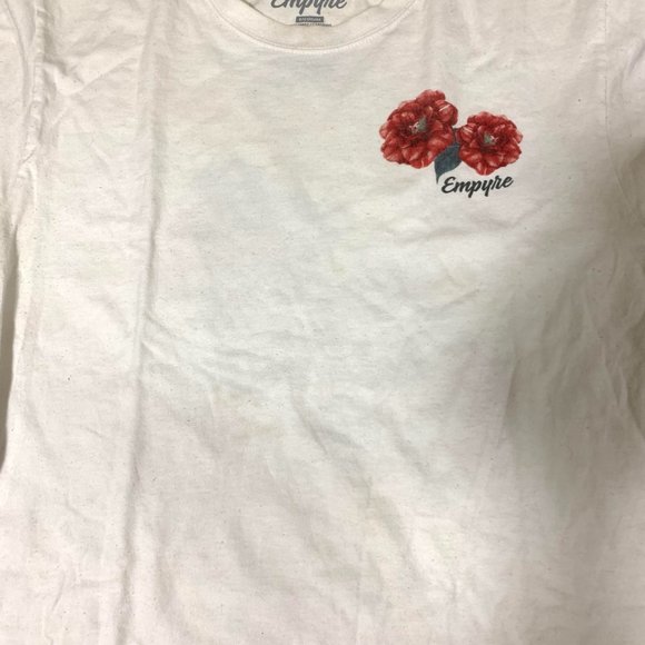 Empyre floral graphic tee white - size medium - Picture 2 of 2